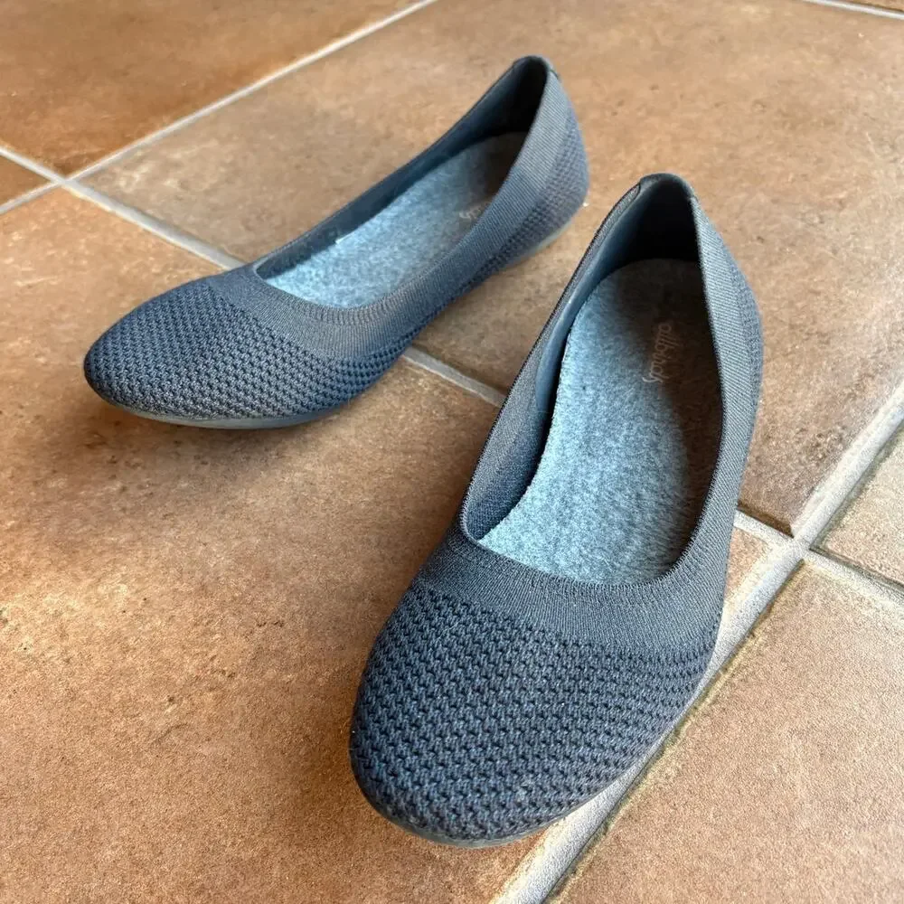 All Birds Tree Breezer Natural Mesh Ballet Flats Minimalist Comfort size 10
